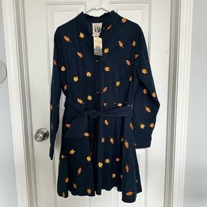 Kiel James Patrick flannel leaf xl dress